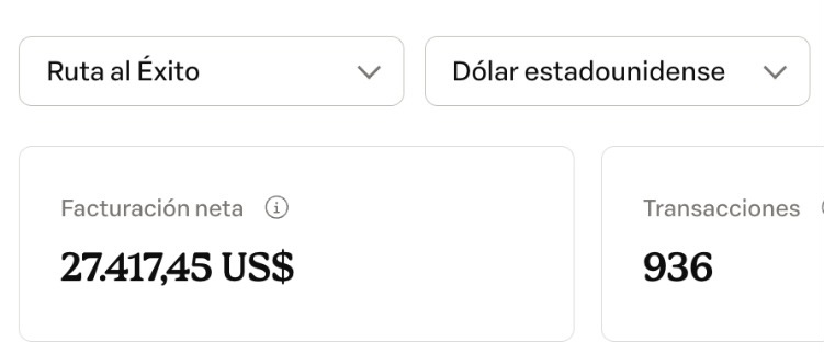 Facturación de +27.400 USD